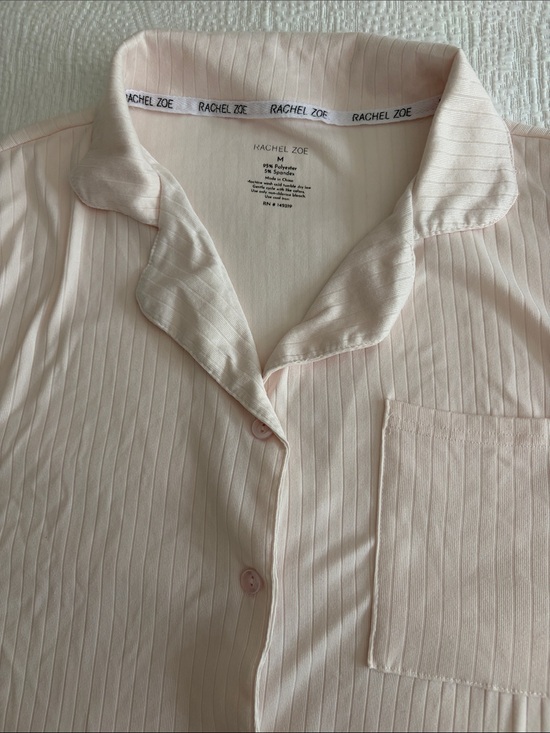 Rachel Zoe Other - Rachel Zoe Womens Light Pink Button-Up pajama set size M